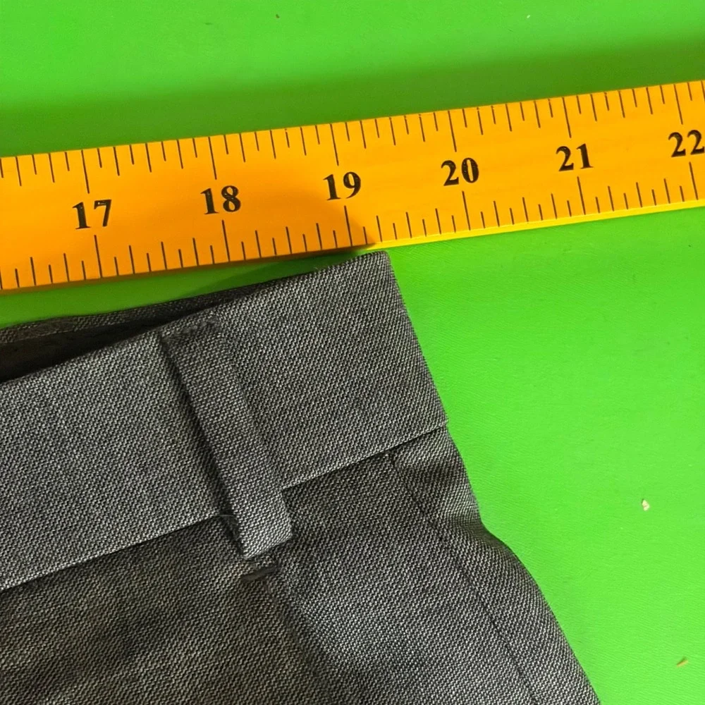Ralph Lauren Dress Pants Mens 38/29 Grey 100% Wool Natural Stretch Cuffed Slacks